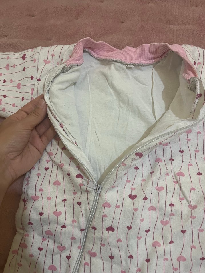 Kız Bebek Fermuarlı Pembe Tulum - Görsel 5