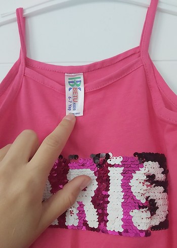 4 Yaş Beden Kız Çocuk Pembe İnce Askılı Tulum