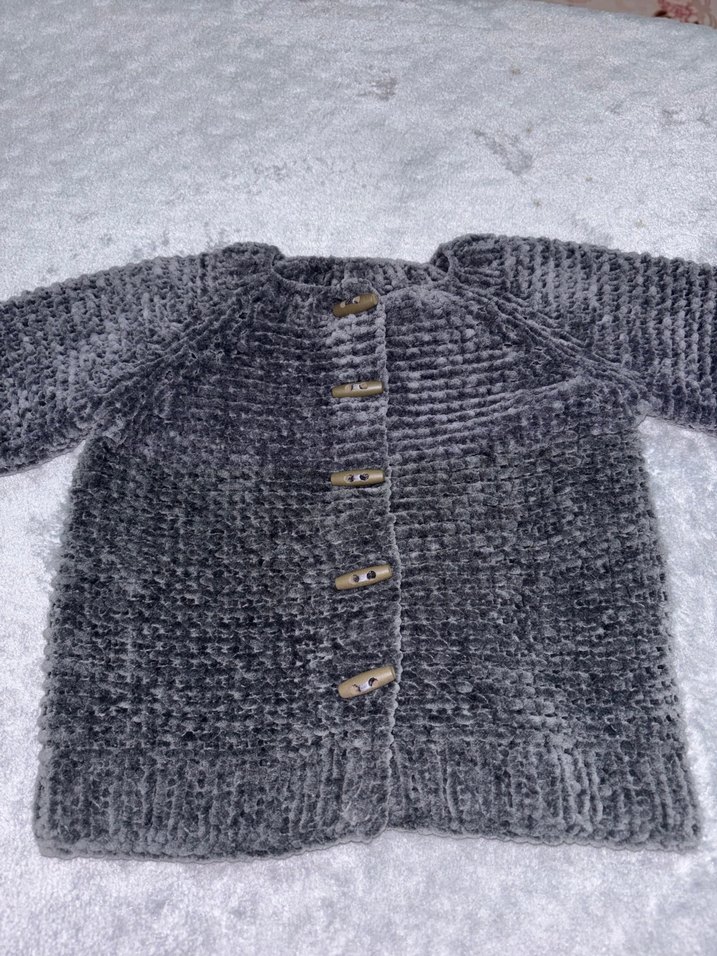 Gri Erkek Çocuk Örgü Hırka - Görsel 4