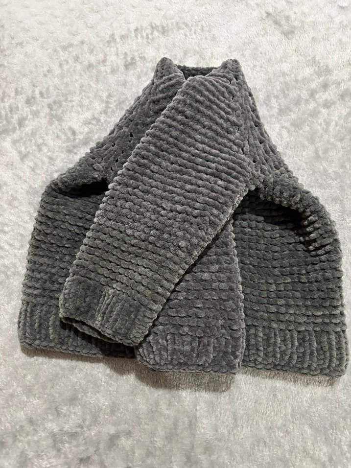 Gri Erkek Çocuk Örgü Hırka - Görsel 5