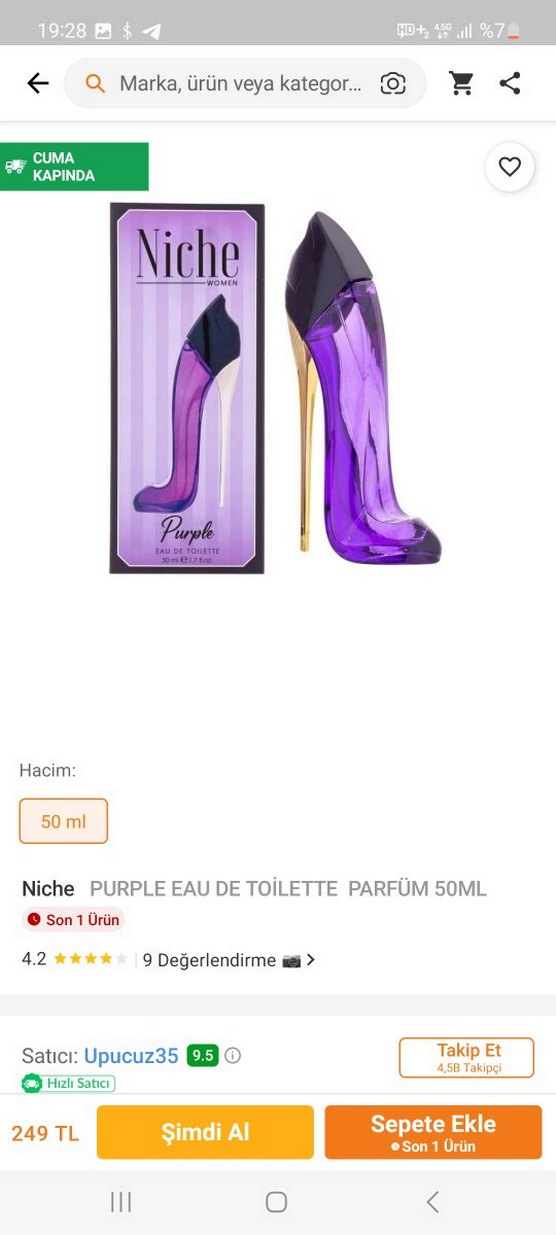 Niche Purple Kadın Parfümü 50 ml - Görsel 2