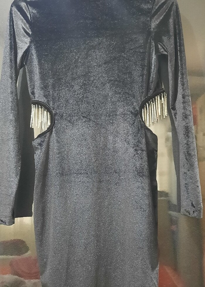 KADİFE YILBAŞİ ELBISESİ - Görsel 2