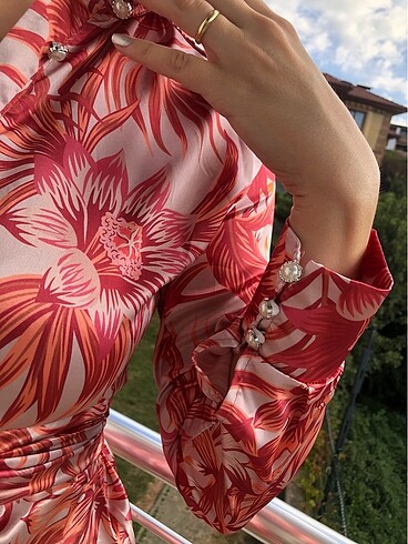 Saten elbise - Görsel 5