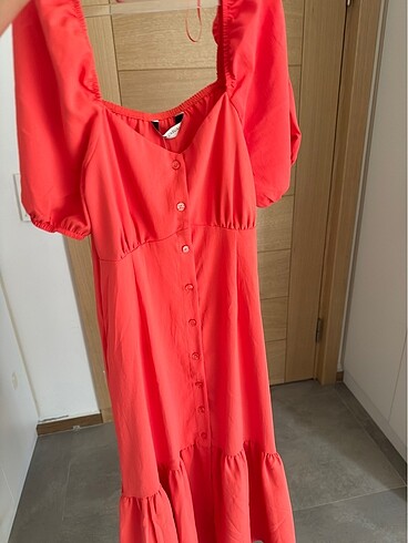 Turuncu elbise - Görsel 3