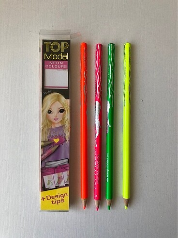  Top Model neon kalem seti