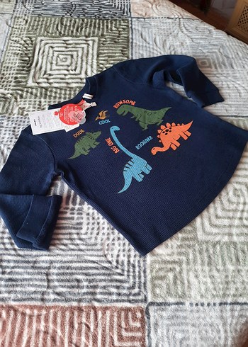 Erkek Çocuk Desenli  Sweatshirt Eşofman üstü - Görsel 3