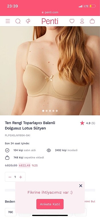 Penti sütyen