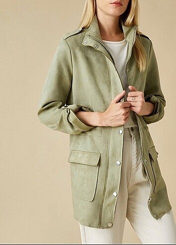 Süet Görünümlü Parka