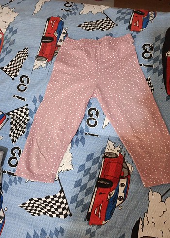 Düğmeli Pembe Kız Çocuk Pantolonu