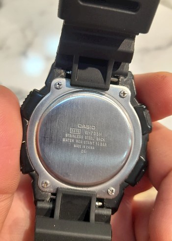 Orijinal Casio w 735h modeli saat(titreşimli) modeli - Görsel 6