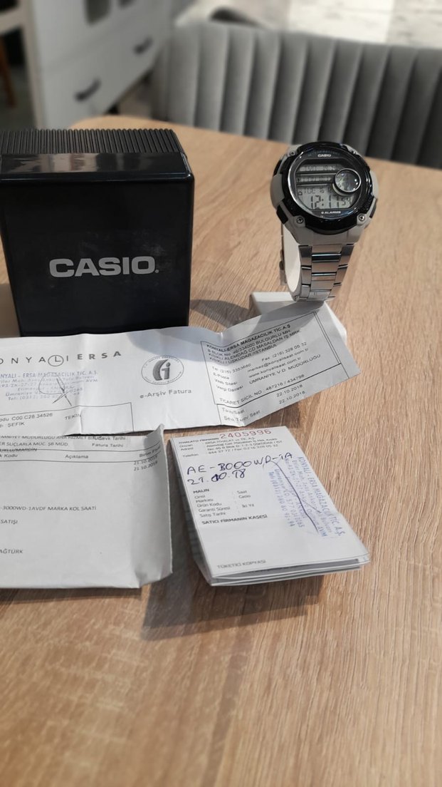orijinal Casio ae3000wb modeli (Nadir bir model) - Görsel 4