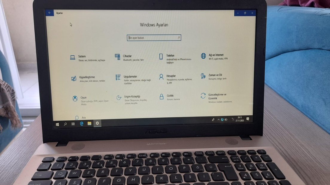 Camel Renkli Asus Dizüstü Bilgisayar Windows 10 - Görsel 4