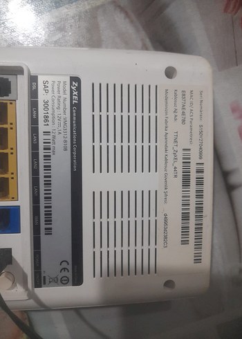 Beyaz Zyxel TTNET Modem - Görsel 5