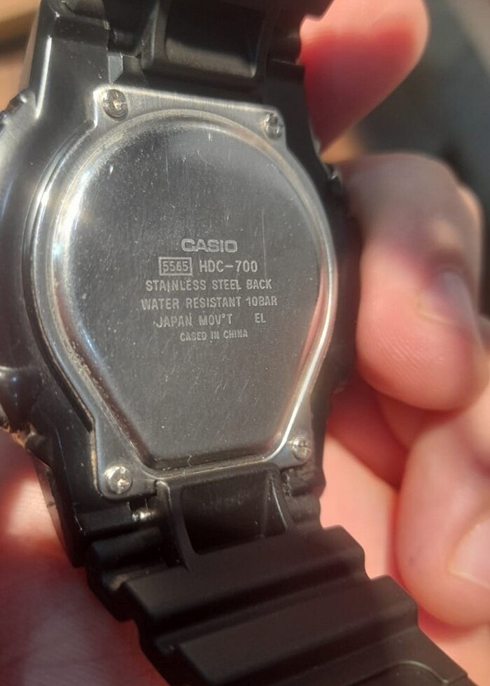 Orijinal Casio hdc 700 modeli saat  - Görsel 4