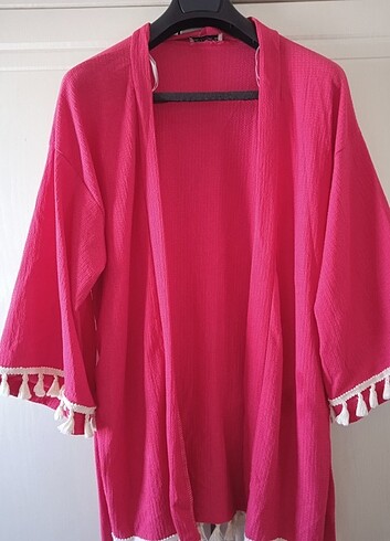 Diğer Yazlık kimono pembe üst