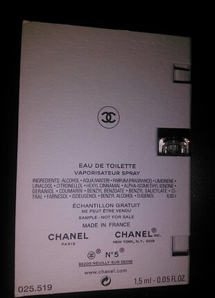 Chanel Chanel no5 EDT bayan sample parfüm #sample #parfum #chanel