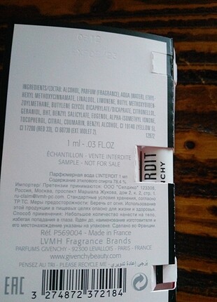 Guerlain givenchy linterdit EDP bayan sample parfüm. #givenchy #linterdit