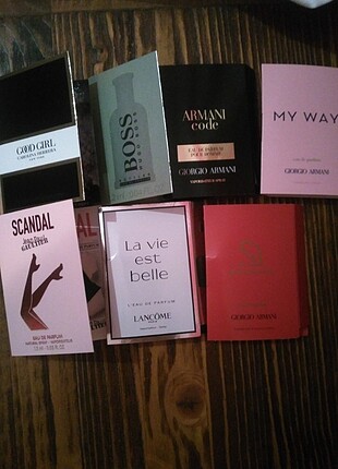 7 adet sample parfüm