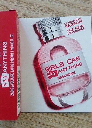 zadig & voltaire girls can say anything EDP sample boy bayan par