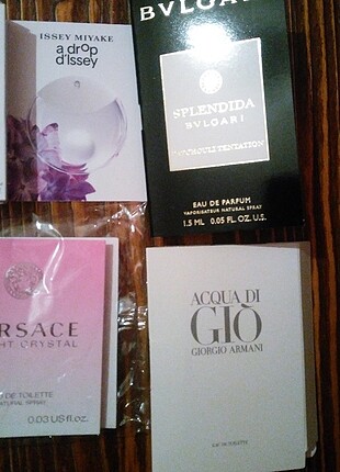 4 adet sample parfüm
