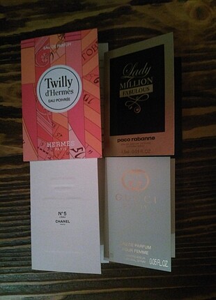 4 adet sample parfüm
