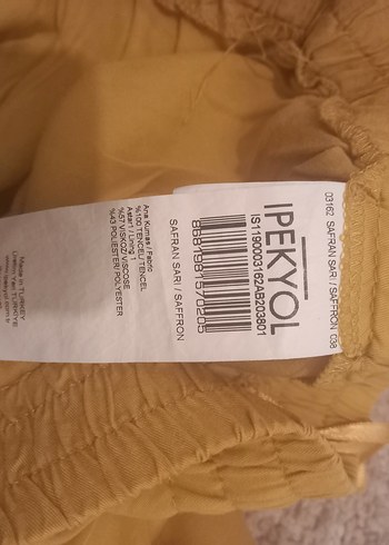 ipekyol Sarı Yazlık Salaş Kadın Pantolon