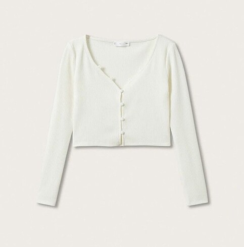 xs Beden beyaz Renk MANGO CROP