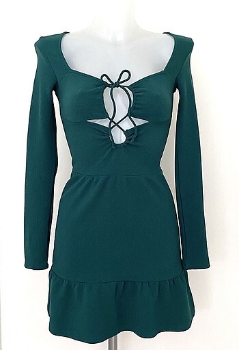 H&M H&M zümrüz yeşili elbise