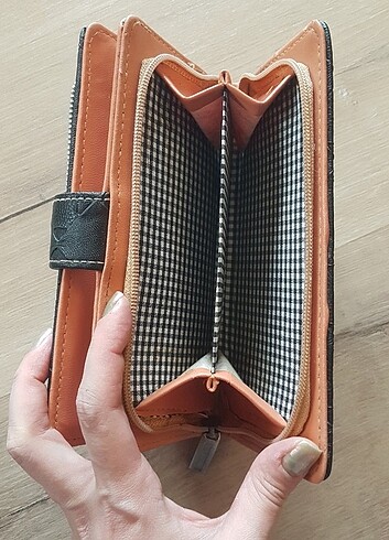  Beden siyah Renk Çok gözlü büyük cüzdan 
