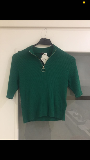 Yeşil H&M etiletli bluz