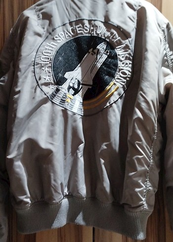 Gri Fermuarlı erkekStreet Wear Ceket - Görsel 2