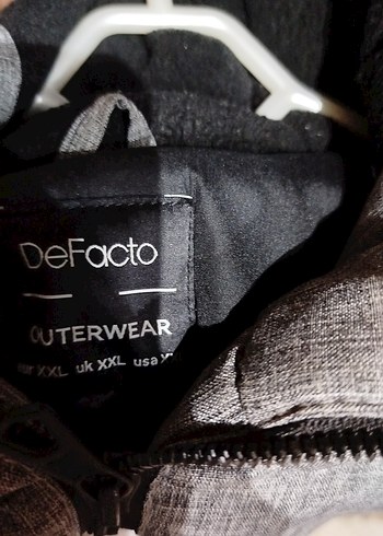 Gri Kapüşonlu Fermuarlı Street Wear Mont - Görsel 3