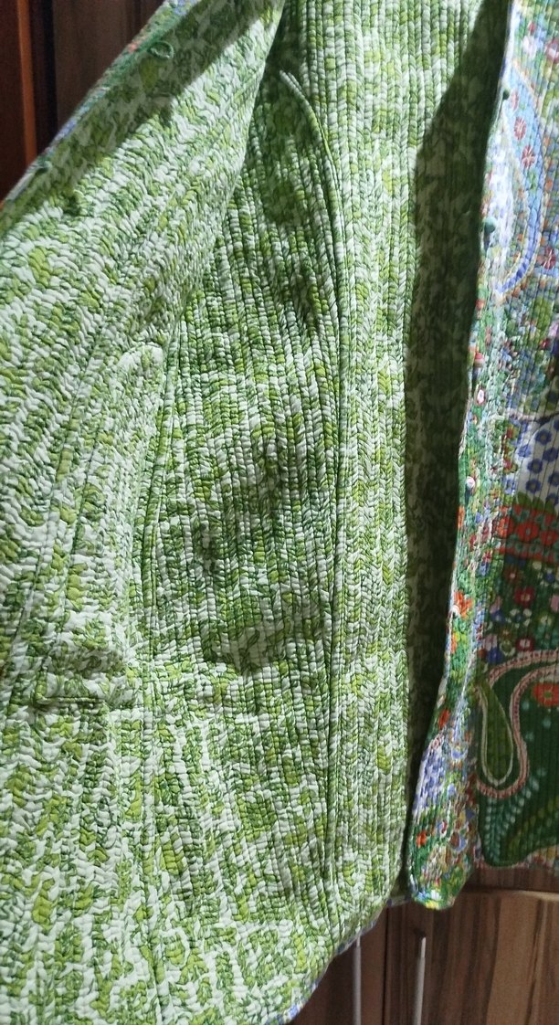 Renkli Bohem Uzun Kadın Ceket - Görsel 2