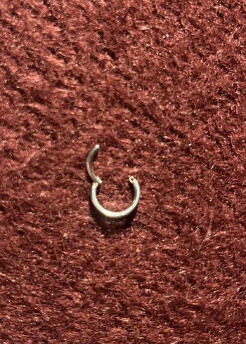 Çift Halka Görünümlü Çelik Piercing - Görsel 2