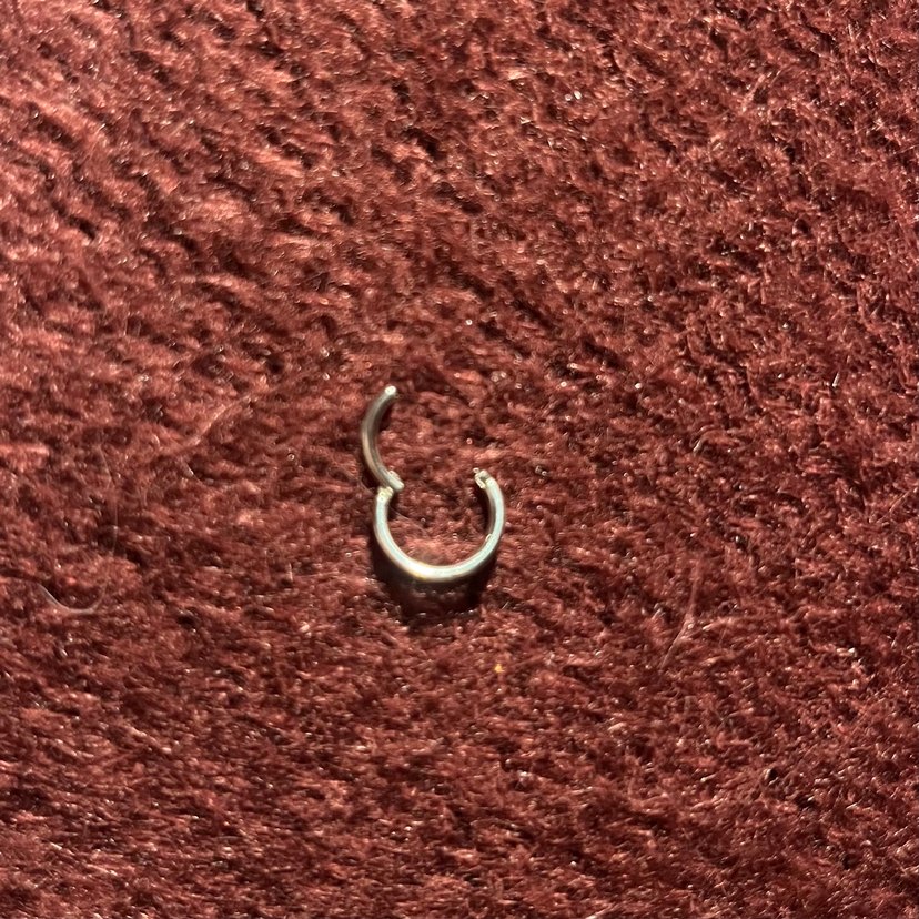 Çift Halka Görünümlü Çelik Piercing - Görsel 2