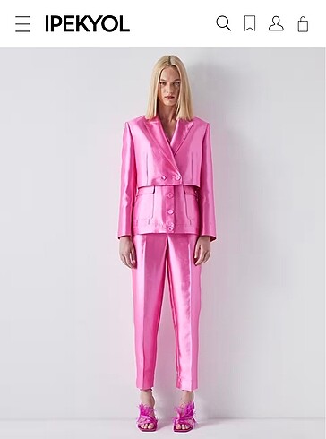 İpekyol Pembe Parlak Pantolon
