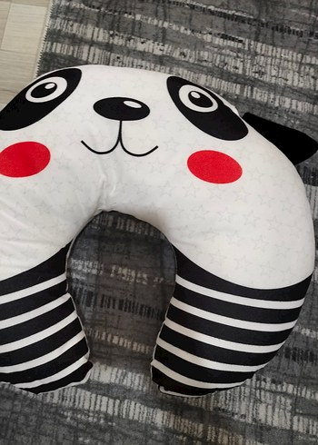 Renkli Desenli Panda Emzirme ve Hamilelik Yastığı