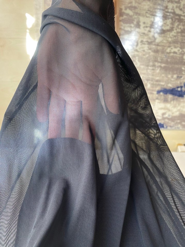 Siyah Drapeli Uzun Straplez Elbise - Görsel 3