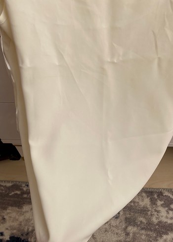 Beyaz Saten Askılı Kadın Atlet - Görsel 3