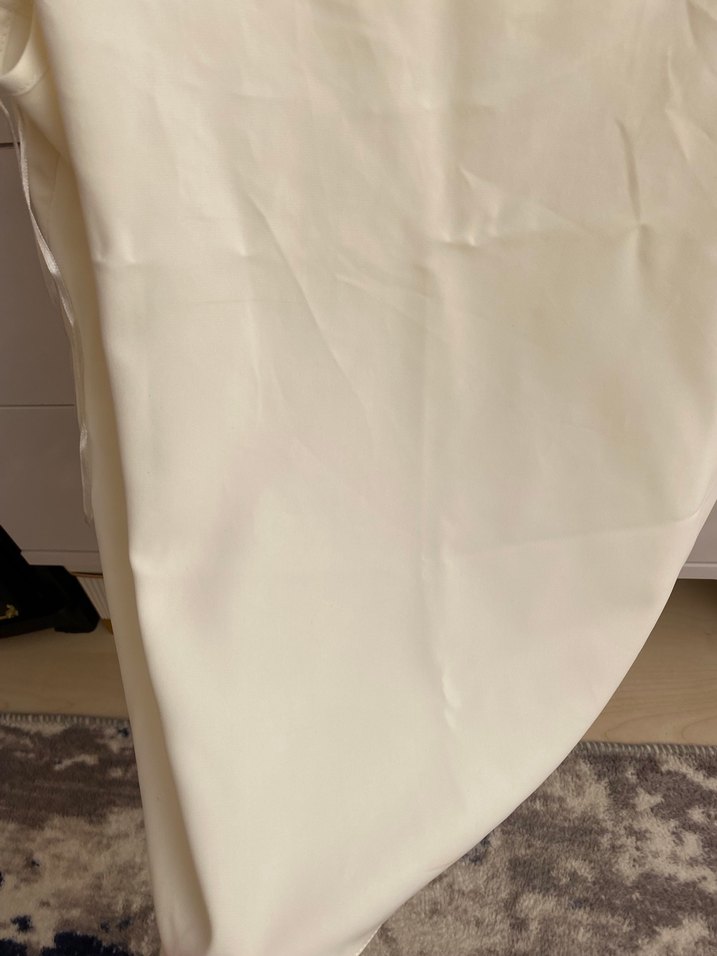 Beyaz Saten Askılı Kadın Atlet - Görsel 3