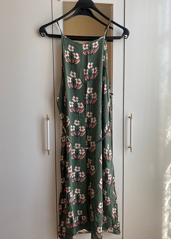 Yeşil Bohem Uzun Desenli Elbise - Görsel 2