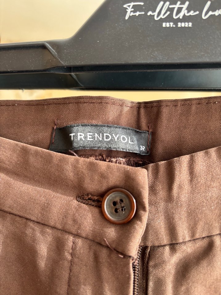 Kahverengi Kadın  Pantolon - Görsel 5