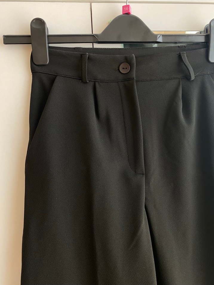 Kadın Siyah Palazzo Pantolon - Görsel 4