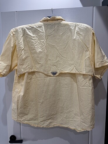 l/xl Beden sarı Renk Columbia Kısa Kol Gömlek