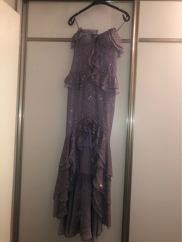 Alfabeta abiye elbise lila