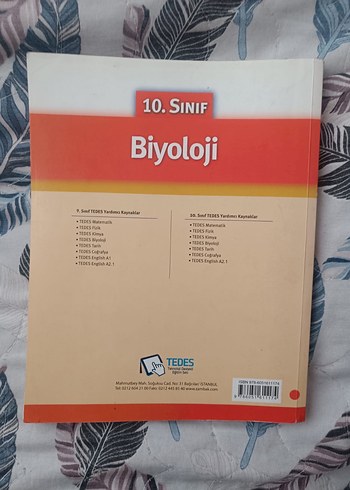 10. Sınıf Biyoloji Ders Kitabı TEDES - Görsel 2