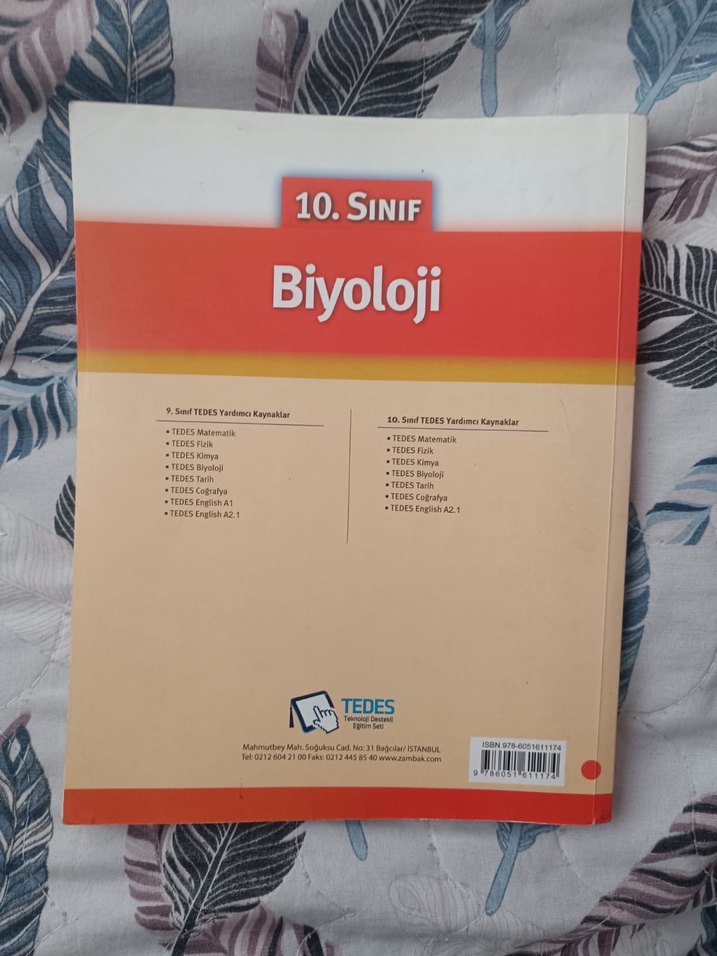 10. Sınıf Biyoloji Ders Kitabı TEDES - Görsel 2