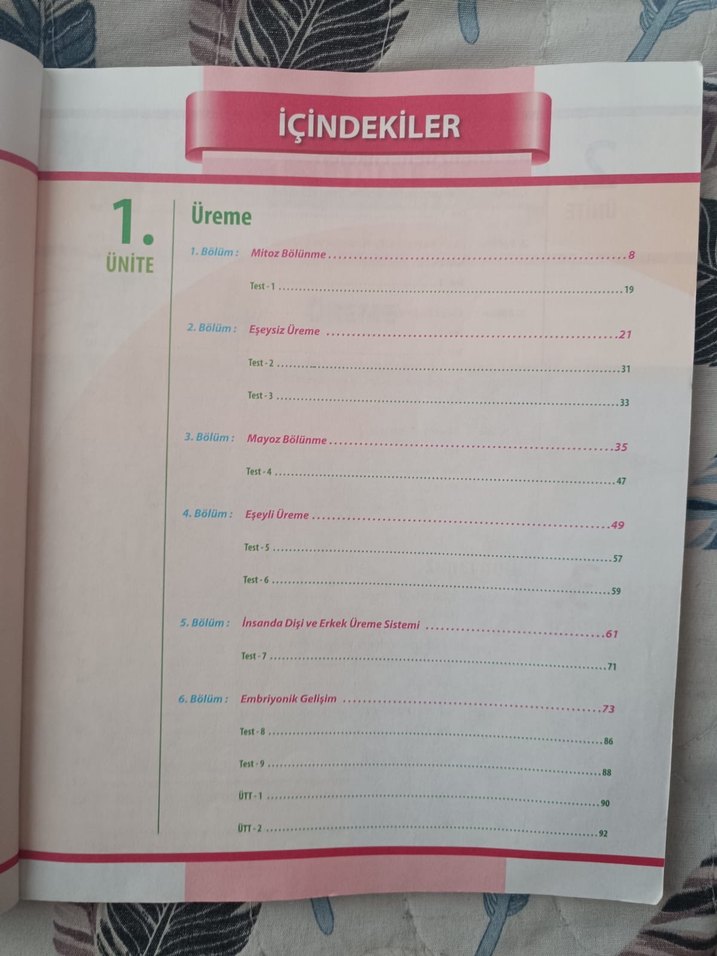 10. Sınıf Biyoloji Ders Kitabı TEDES - Görsel 3