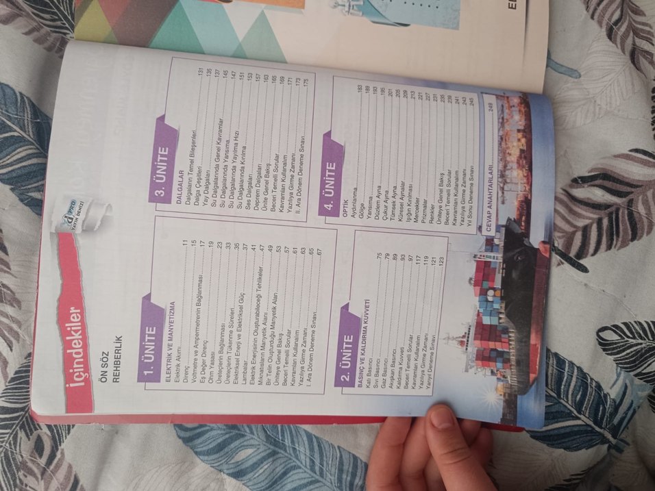 10. Sınıf Fizik Soru Bankası - Görsel 2