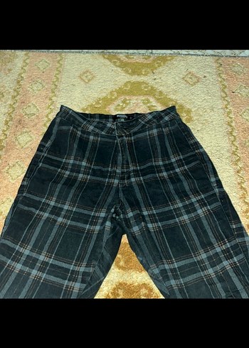 Siyah Kemerli Kadın keten Pantolon - Görsel 2